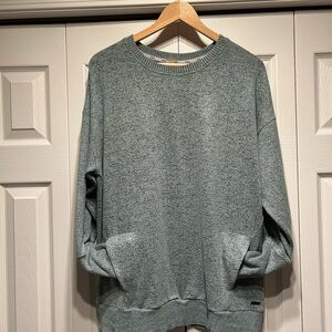 Women's Heather Gray Green Sweatshirt